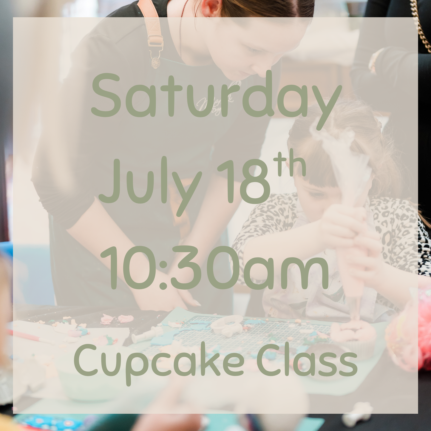 KidsFest Cupcake Class *7 -Saturday 18th July, 10:30am