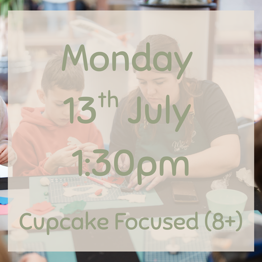 KidsFest Cupcake Class #3, (10yrs+) -Monday 13th July, 1:30pm