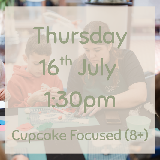 KidsFest Cupcake Class *3 (8yrs+) -Thursday 16th July, 1:30pm
